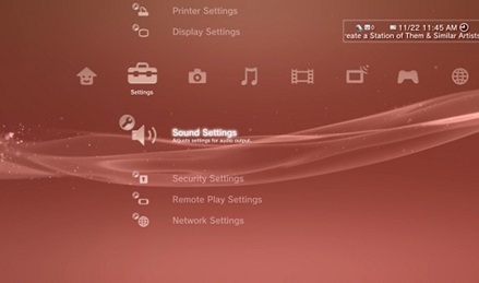 ps3 audio settings