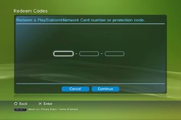 psn store redeem code