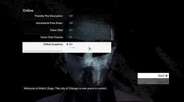 Select Online Invasions option and set it to Off
