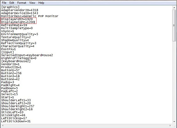 the forest config file